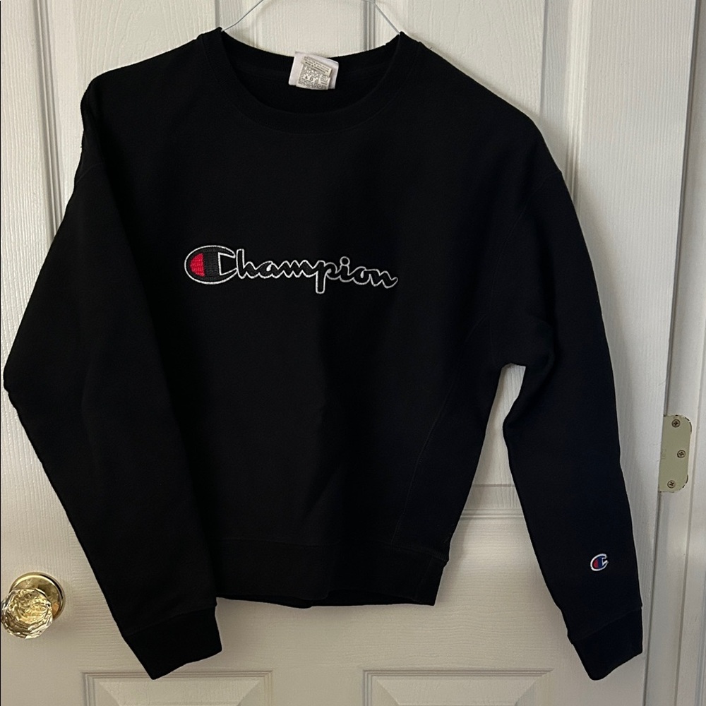 Champion Black Crewneck Sweatshirt
